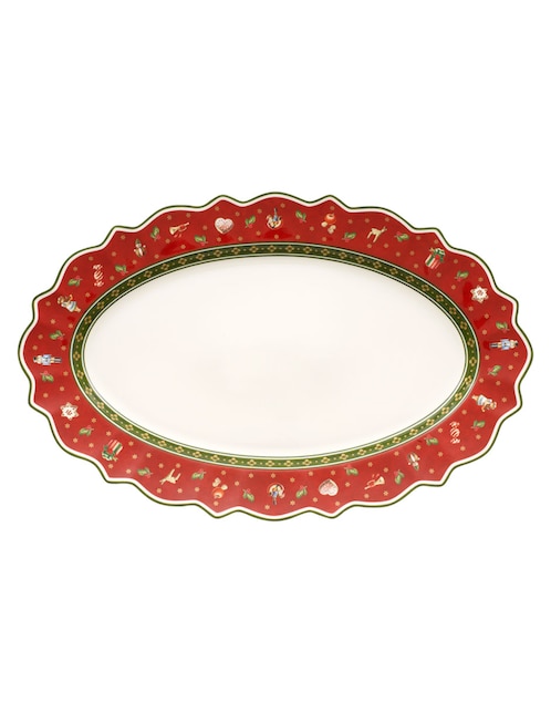 Platón navideño Toy's Delight de porcelana 1
