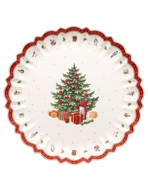 Platón navideño Villeroy & Boch Toy's Delight de porcelana