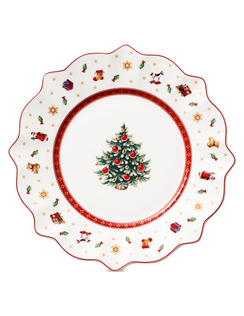 Plato navideño Toy's Delight de porcelana 1