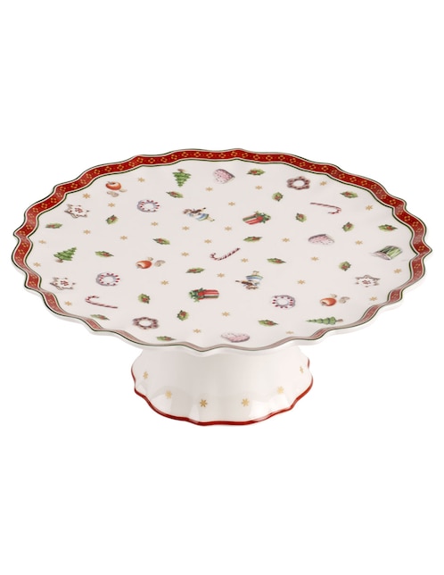 Plato pastel navideño Toy's Delight de porcelana 1