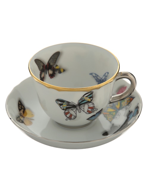 Taza terno Vista Alegre Butterfly Parade 2 piezas