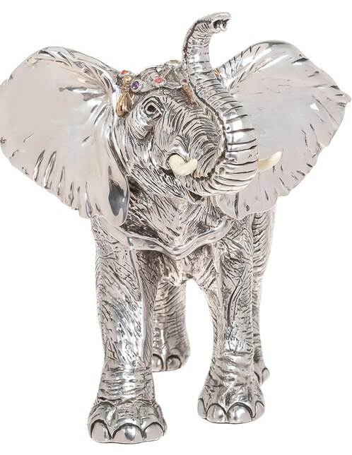 Escultura de Elefante D'Argenta plateado