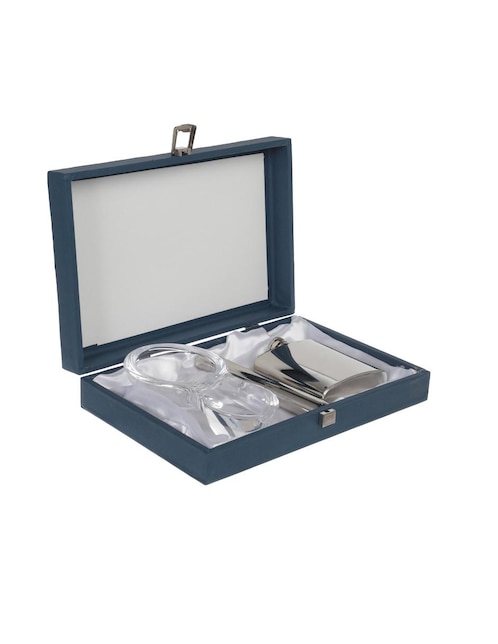 Set para puro y licorera Ballesteros azul marino