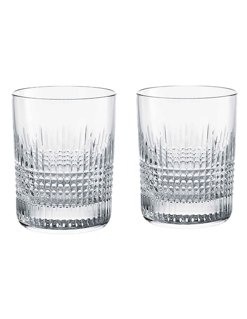 Set vasos de cristal con 2 piezas
