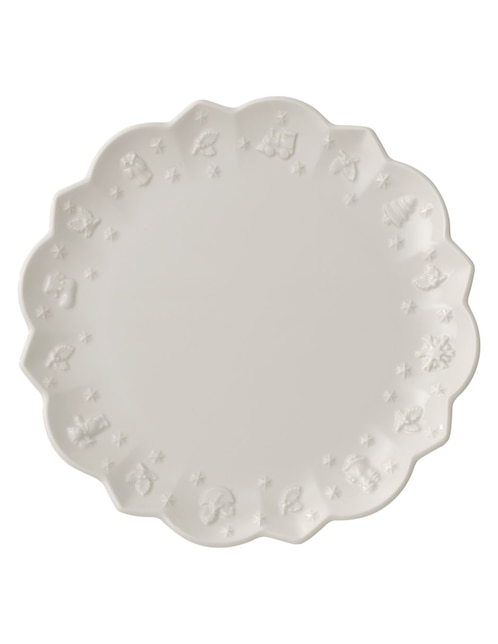 Plato postre navideño Toy's Delight de porcelana 1