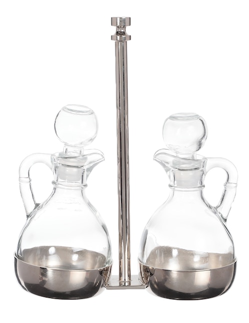 Set de aceitera y vinagrera de vidrio 1
