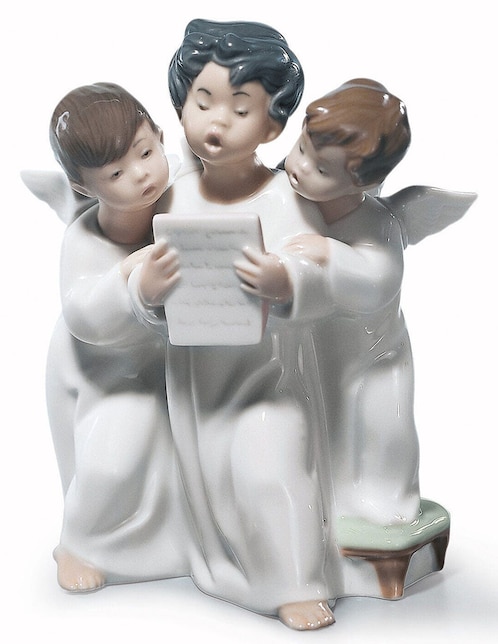 Escultura Lladró Grupo de Ángeles