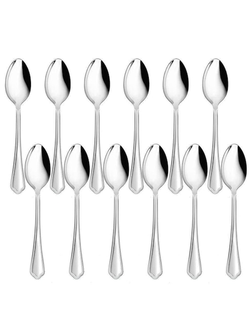 Set cucharas acero inoxidable 12 piezas