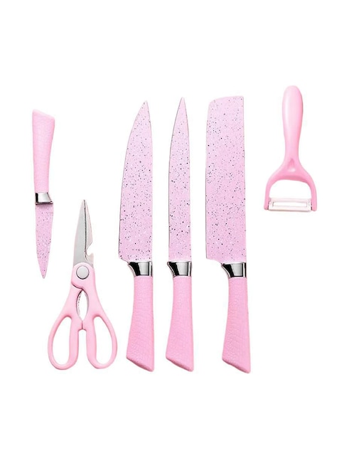 Set de cuchillos multiusos Genérica 6 piezas