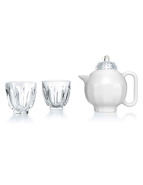 Set té Baccarat Faunac de cristal