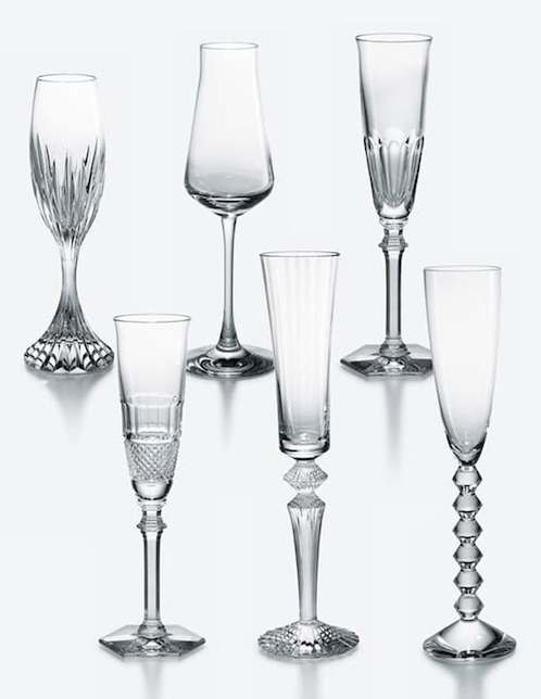 Set de copas para champán Baccarat Coffret de cristal