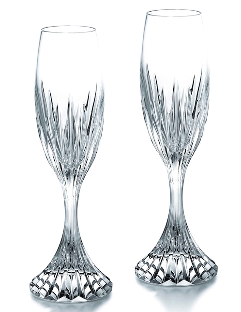 Set de copas para champán Massena de cristal 1