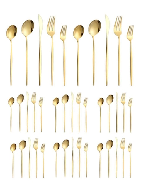 Set cubiertos Genérica de acero inoxidable 40 piezas