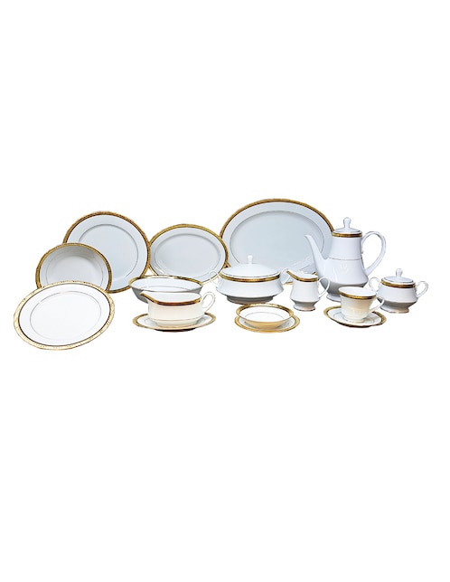 Vajilla Noritake regent gold de porcelana para 12 personas