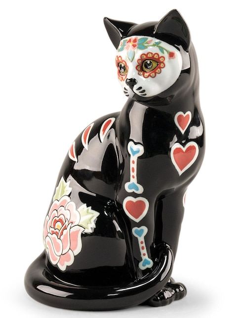 Escultura Lladró Gato Catrina