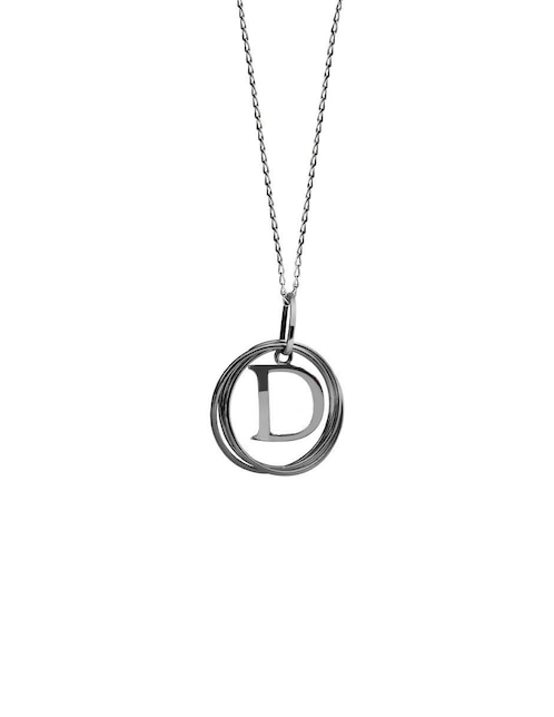 Colgante Y Dije de letra d Cometa de plata P 925