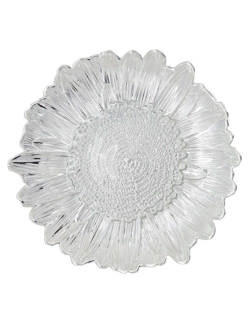 CENTRO DE MESA FLOR BAÑO PLA, PLATEADO