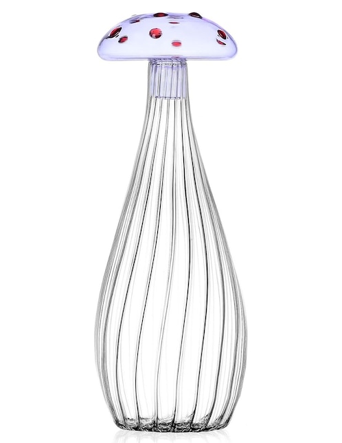 Botella de agua Alice Mushroom de vidrio 1