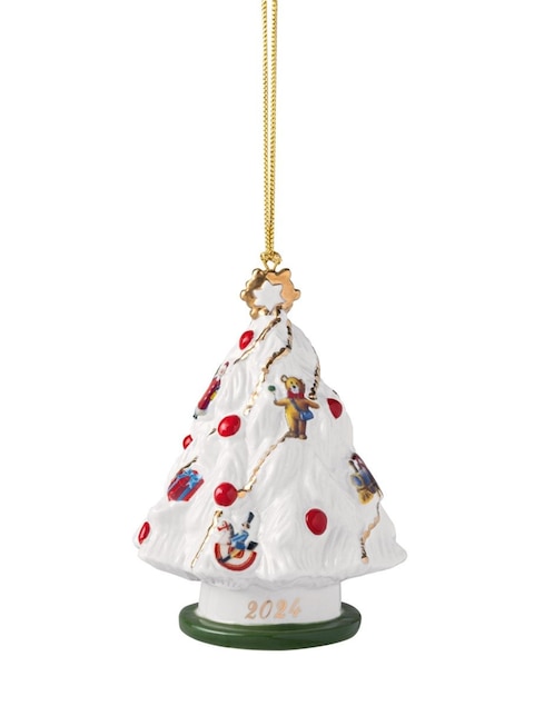 Figura decorativa de árbol navidad Christmas Classics de porcelana