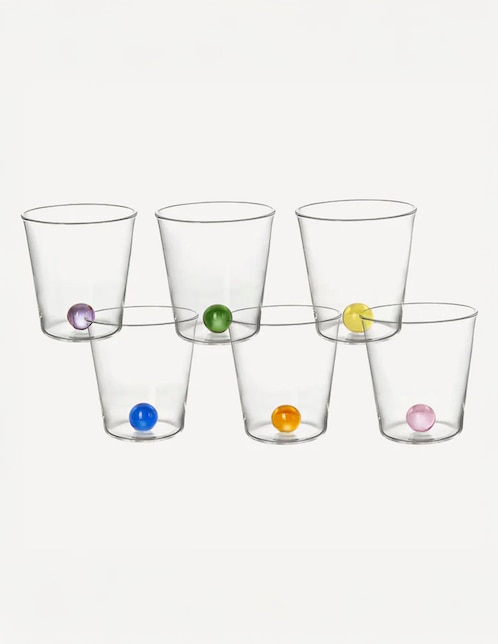 Set de vasos para agua India Mahdavi con 6 piezas 1