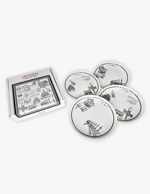 Set platos ensalada de porcelana 1