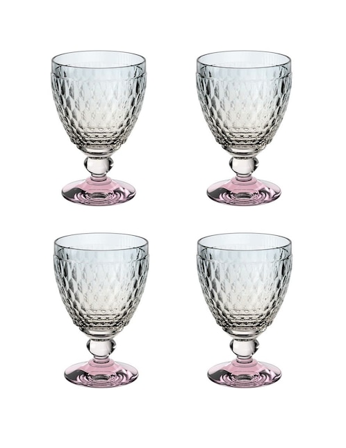 Set de vasos doble old fashion Boston de vidrio con 4 piezas 1