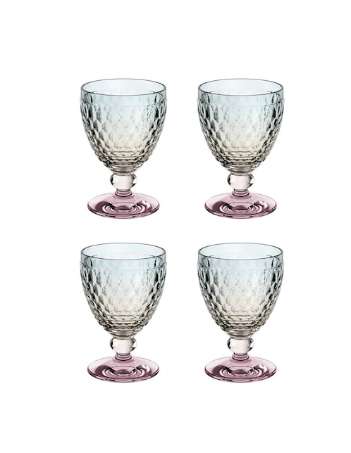 Set de copas para vino tinto Villeroy & Boch Boston de cristal 4 piezas