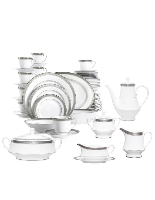 Vajilla cerrada de porcelana para 12 personas 1