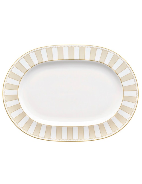Plato Carnivale Champagne de porcelana 1