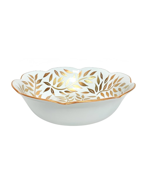 Plato sopa Olivier Gold de porcelana 1