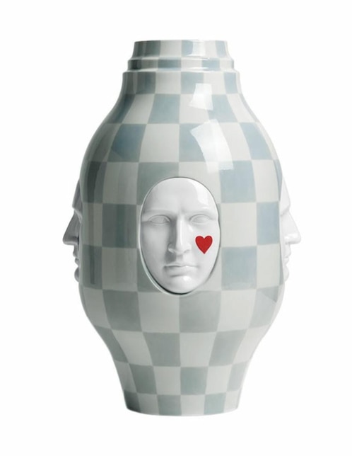 Imagen de producto Escultura Lladró Conversation Vase I azul