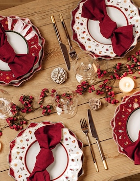 Plato hondo navideño Villeroy & Boch Toy's Delight de porcelana
