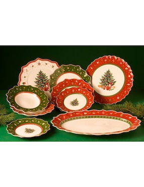 Platón navideño Villeroy & Boch Toy's Delight de porcelana