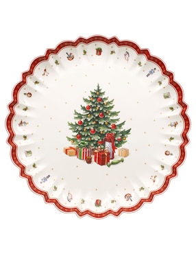 Platón navideño Villeroy & Boch Toy's Delight de porcelana