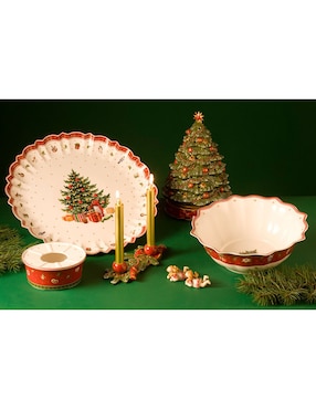 Platón navideño Villeroy & Boch Toy's Delight de porcelana