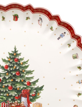 Platón navideño Villeroy & Boch Toy's Delight de porcelana