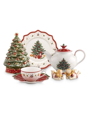 Figura decorativa de árbol navidad Villeroy & Boch Toy's Delight de porcelana