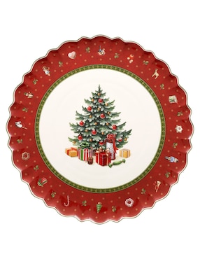 Platón navideño Villeroy & Boch Toy's Delight de porcelana