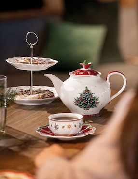 Plato para taza navideño Villeroy & Boch Toy's Delight de porcelana