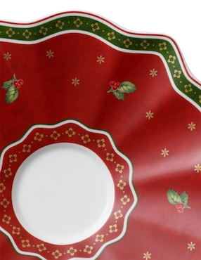 Plato para taza navideño Villeroy & Boch Toy's Delight de porcelana