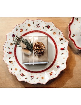 Plato navideño Villeroy & Boch Toy's Delight de porcelana