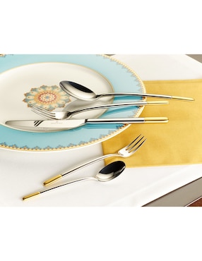 Set cubiertos Villeroy & Boch Ella Gold de acero inoxidable 30 piezas