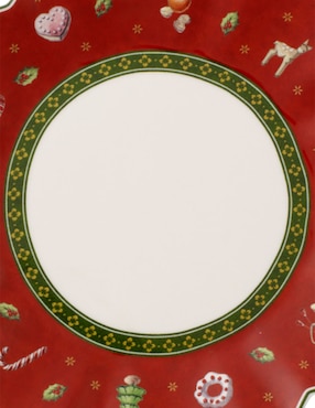 Plato pan navideño navideño Villeroy & Boch Toy's Delight de porcelana