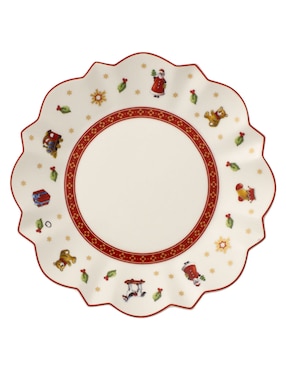 Plato Pan Navideño Villeroy & Boch Toy's Delight De Porcelana