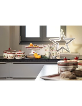 Platón navideño Villeroy & Boch Winter Bakery Delight de porcelana