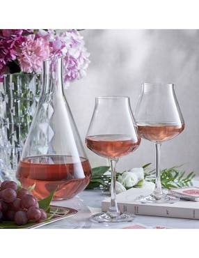 Set de copas para vino Baccarat de cristal