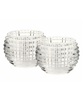 Set De 2 Portavelas Baccarat Votive Clear