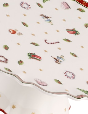 Plato pastel navideño Villeroy & Boch Toy's Delight de porcelana