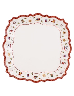 Platón navideño Villeroy & Boch Toy's Delight de porcelana