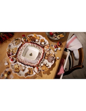Platón navideño Villeroy & Boch Toy's Delight de porcelana